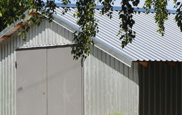 repairing White Ness metal garage roofing