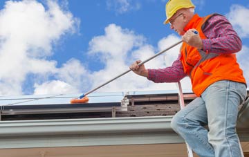 White Ness soft wash roof cleaning